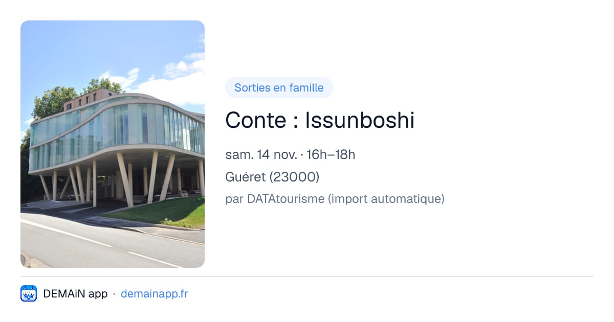 Conte : Issunboshi — Guéret