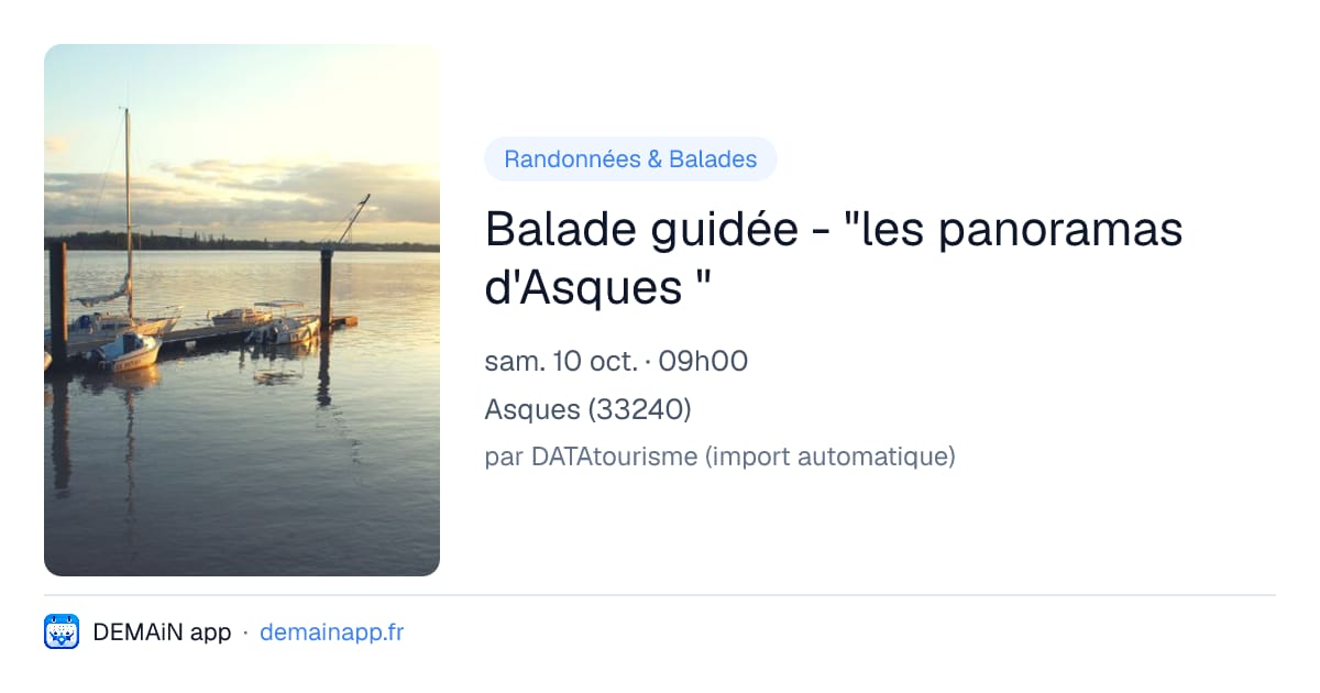 Balade guidée - "les panoramas d'Asques " — Asques