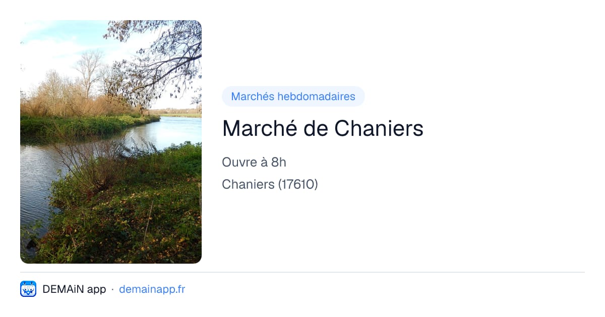 Marché de Chaniers — Chaniers