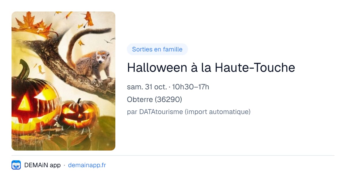 Halloween à la Haute-Touche — Obterre