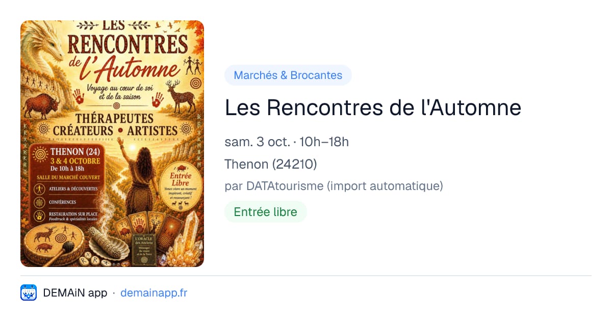 Les Rencontres de l'Automne — Thenon