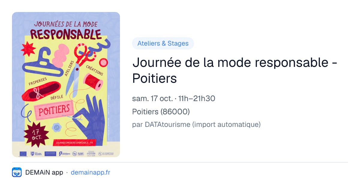 Journée de la mode responsable - Poitiers — Poitiers