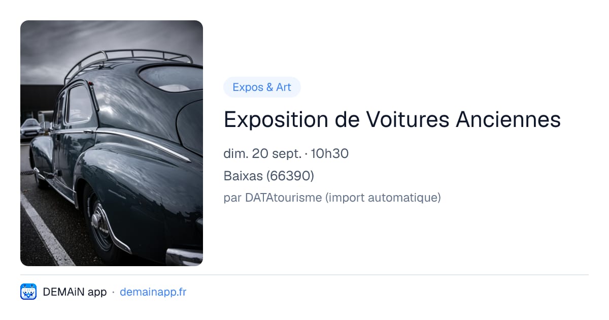 Exposition de Voitures Anciennes — Baixas