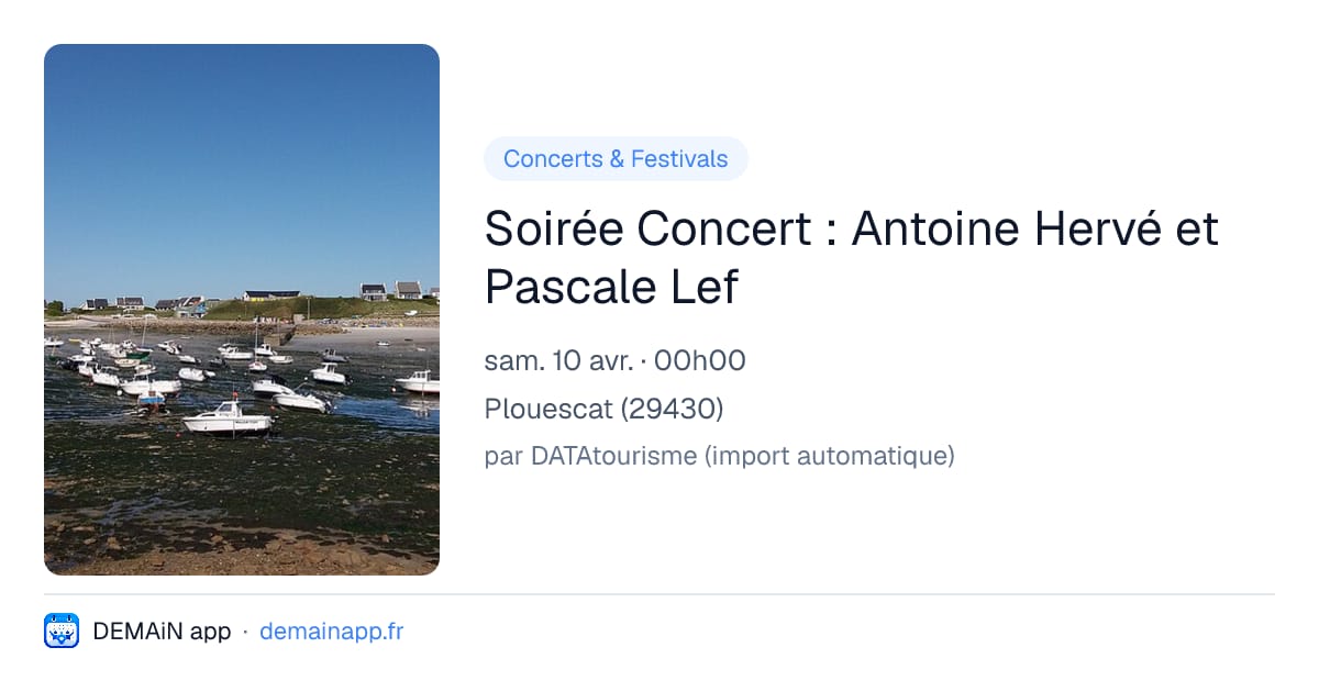 Soirée Concert : Antoine Hervé et Pascale Lef — Plouescat