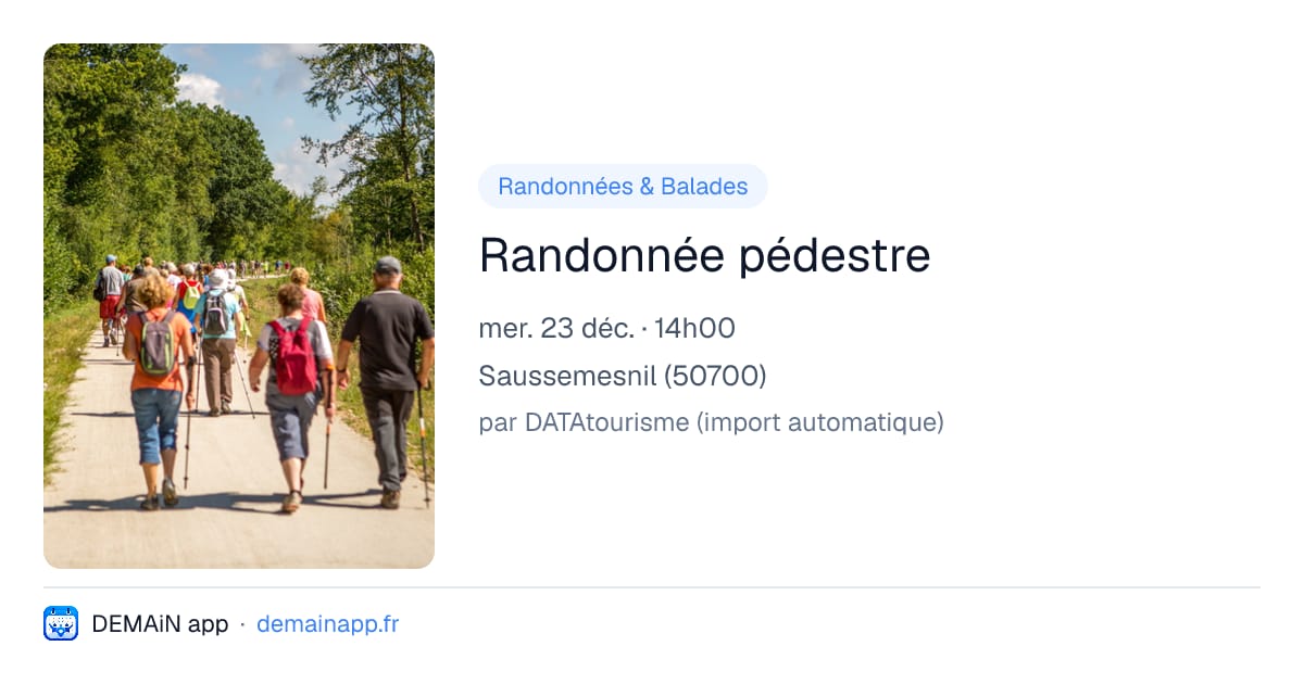 Randonnée pédestre — Saussemesnil