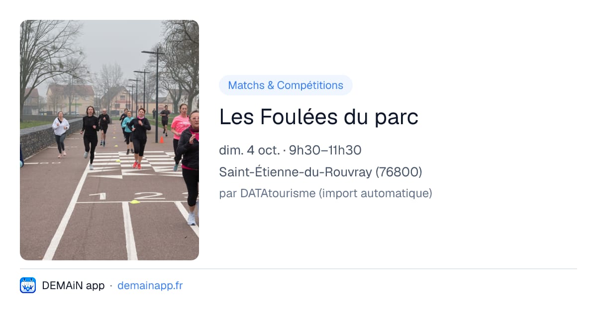 Les Foulées du parc — Saint-Étienne-du-Rouvray