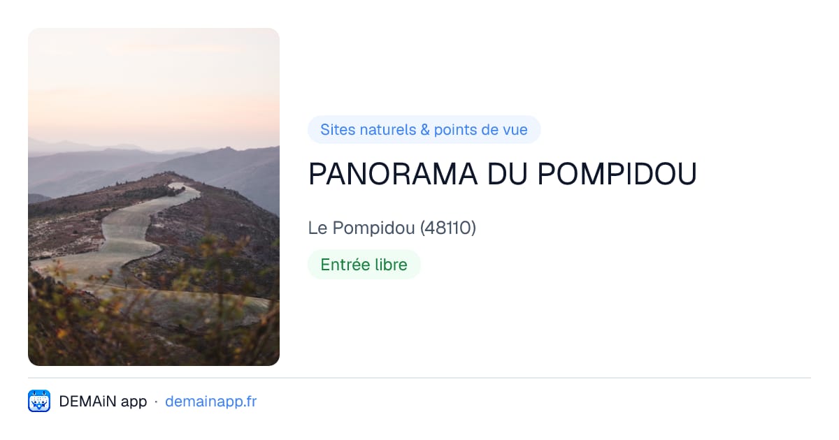 PANORAMA DU POMPIDOU — Le Pompidou