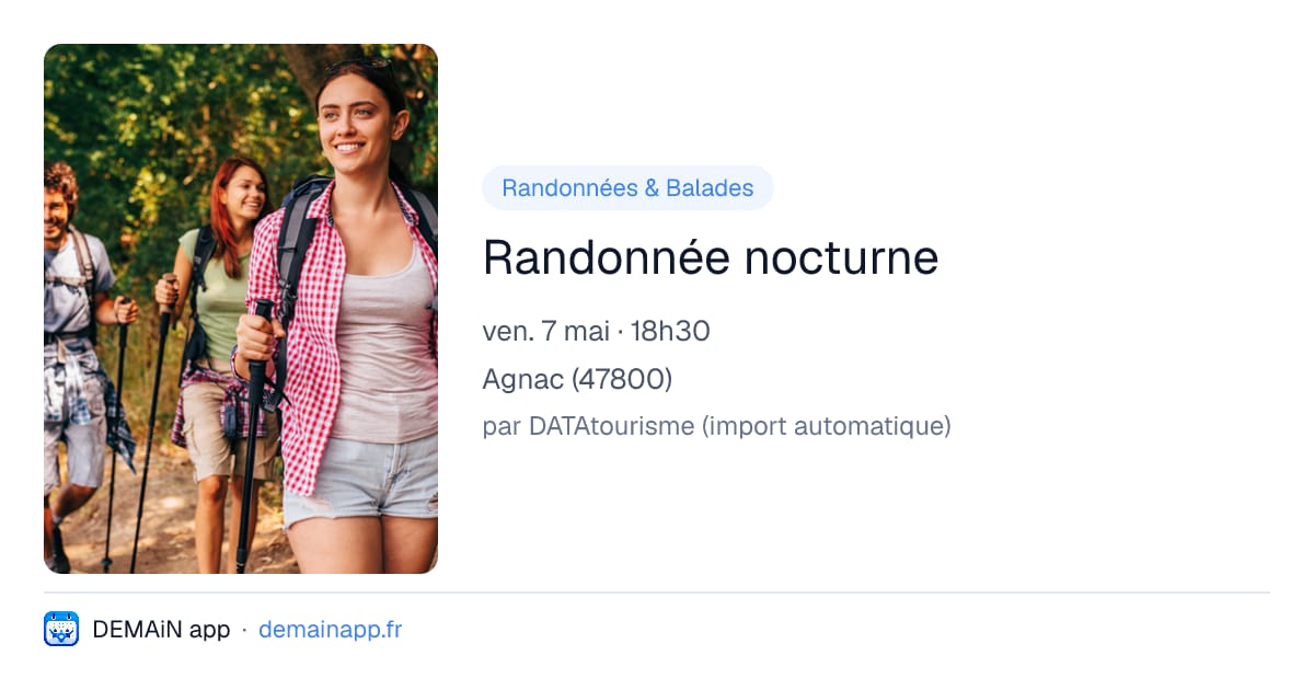 Randonnée nocturne — Agnac