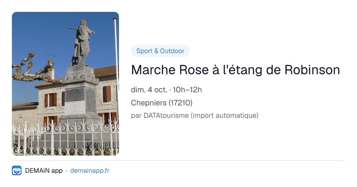 Marche Rose à l'étang de Robinson — Chepniers
