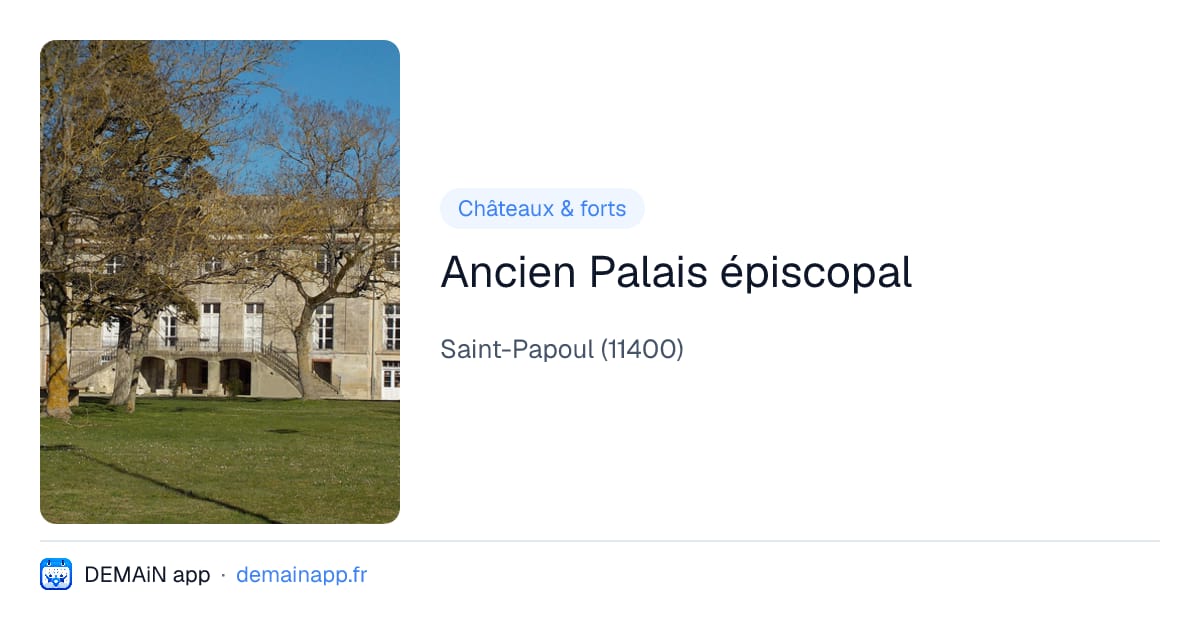 Ancien Palais épiscopal — Saint-Papoul