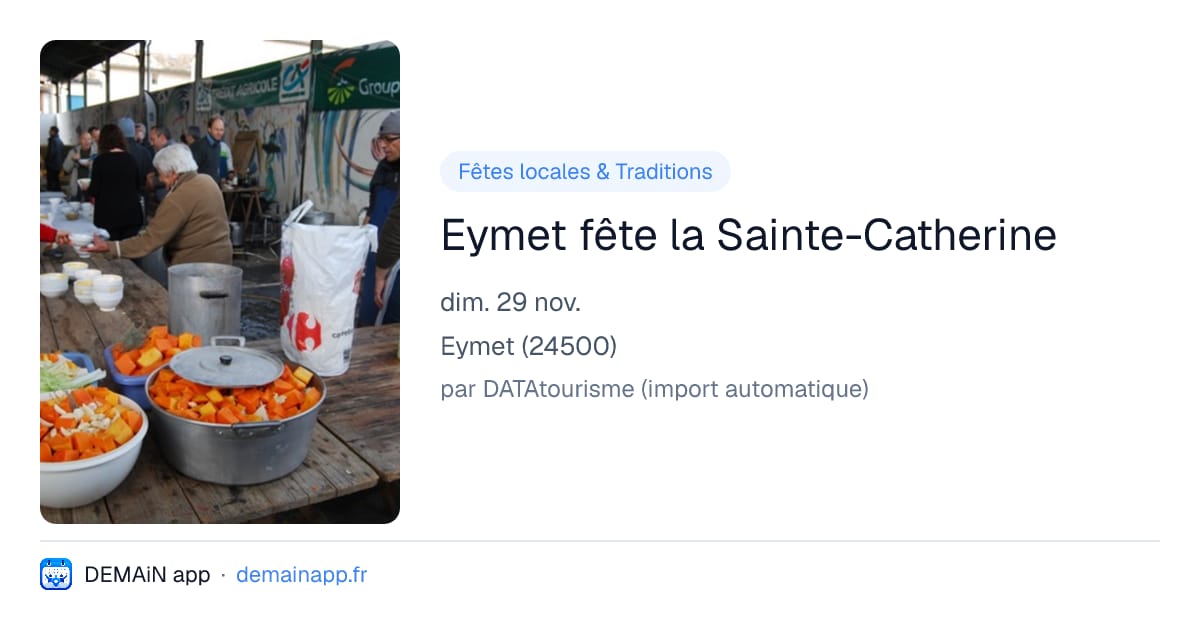 Eymet fête la Sainte-Catherine — Eymet