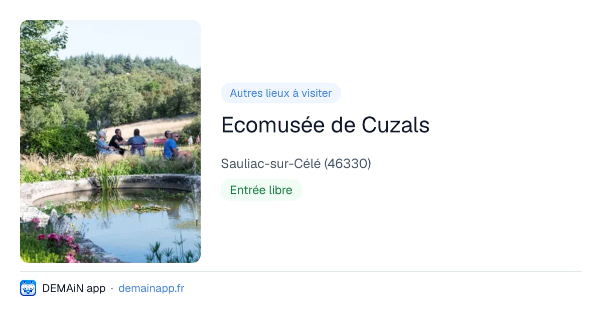 Ecomusée de Cuzals — Sauliac-sur-Célé