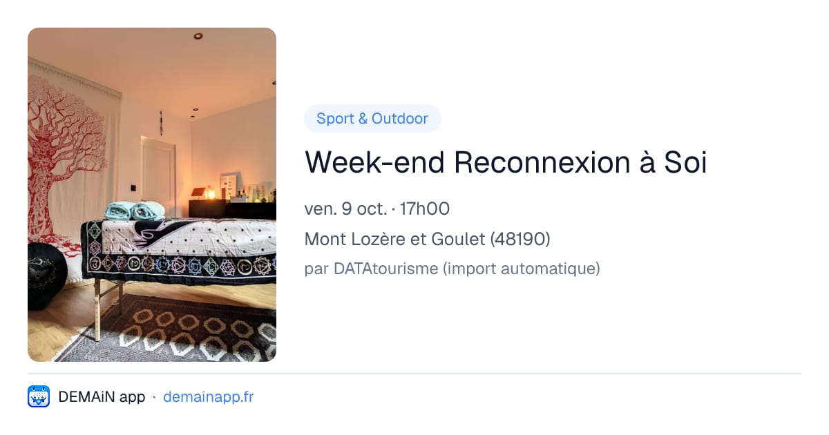 Week-end Reconnexion à Soi — Mont Lozère et Goulet