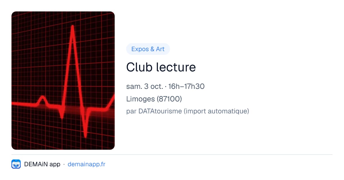 Club lecture — Limoges
