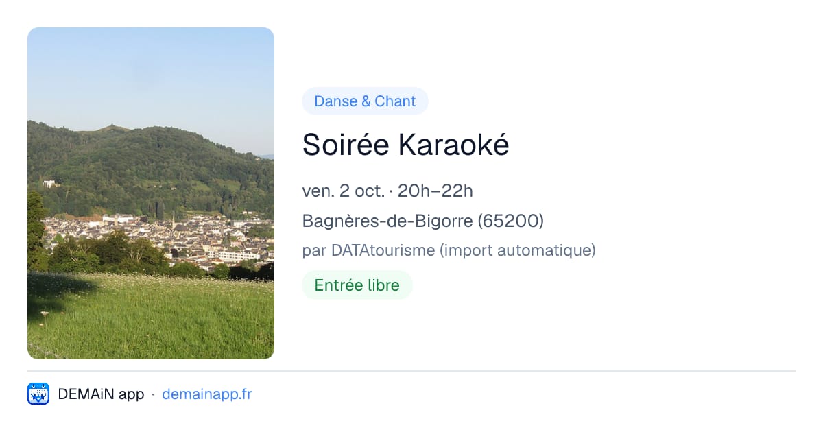 Soirée Karaoké — Bagnères-de-Bigorre