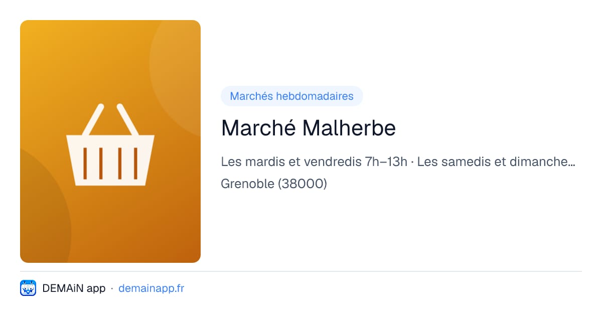 Marché Malherbe — Grenoble