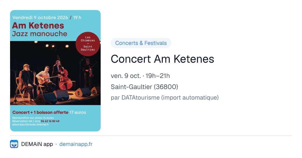 Concert Am Ketenes — Saint-Gaultier