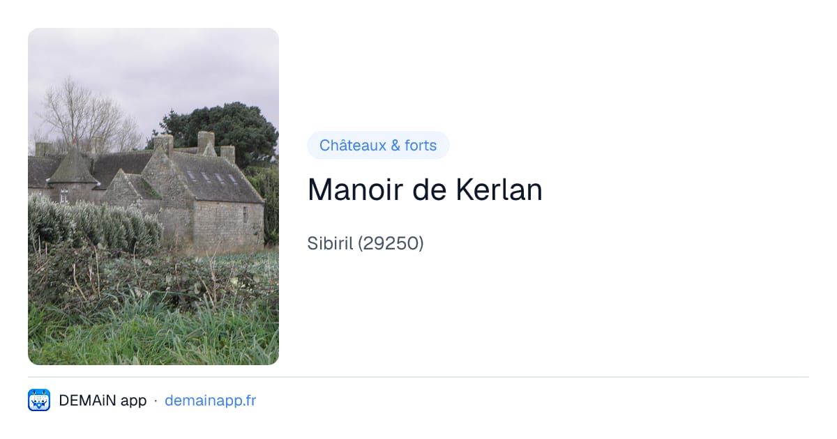 Manoir de Kerlan — Sibiril