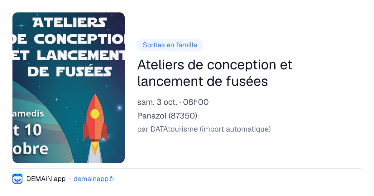 Ateliers de conception et lancement de fusées — Panazol