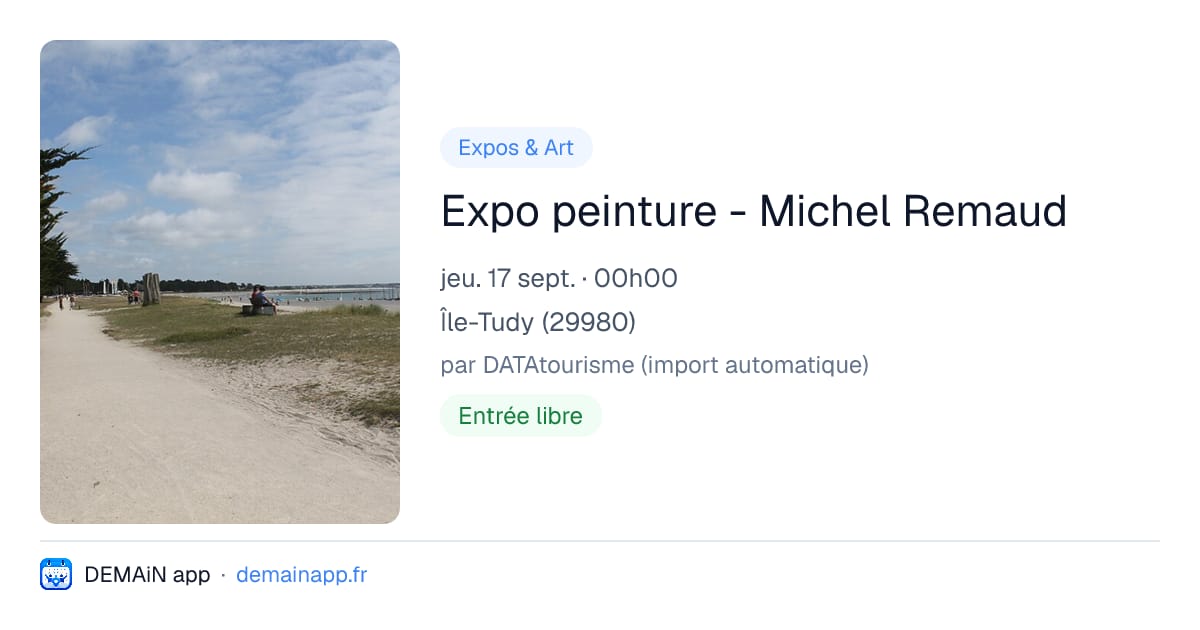Expo peinture - Michel Remaud — Île-Tudy
