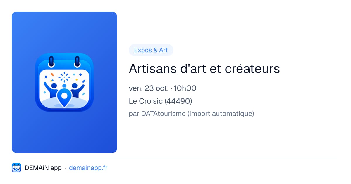 Artisans d'art et créateurs — Le Croisic