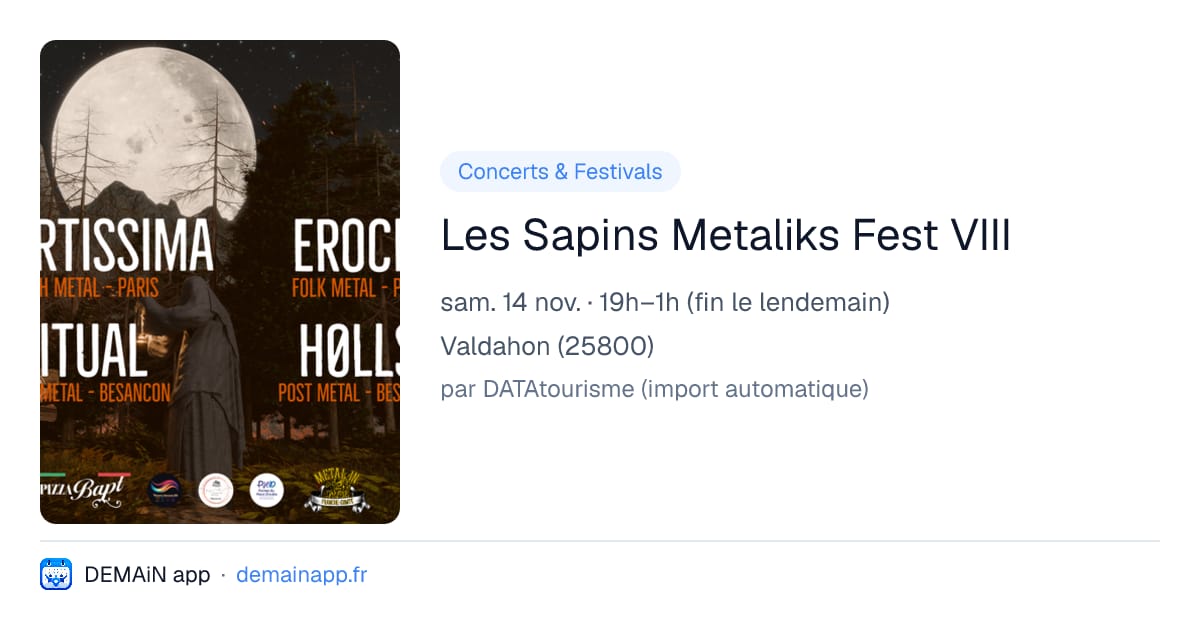 Les Sapins Metaliks Fest VIII — Valdahon