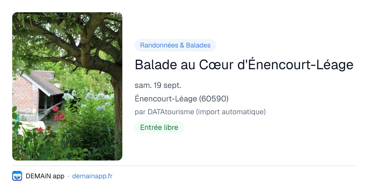Balade au Cœur d'Énencourt-Léage — Énencourt-Léage