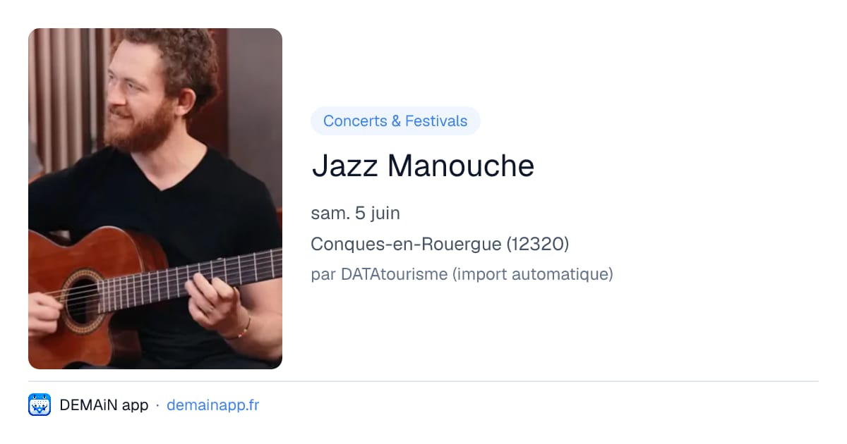 Jazz Manouche — Conques-en-Rouergue