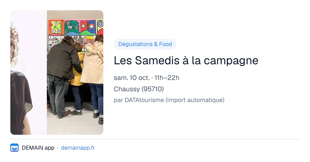 Les Samedis à la campagne — Chaussy