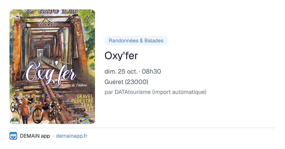 Oxy'fer — Guéret