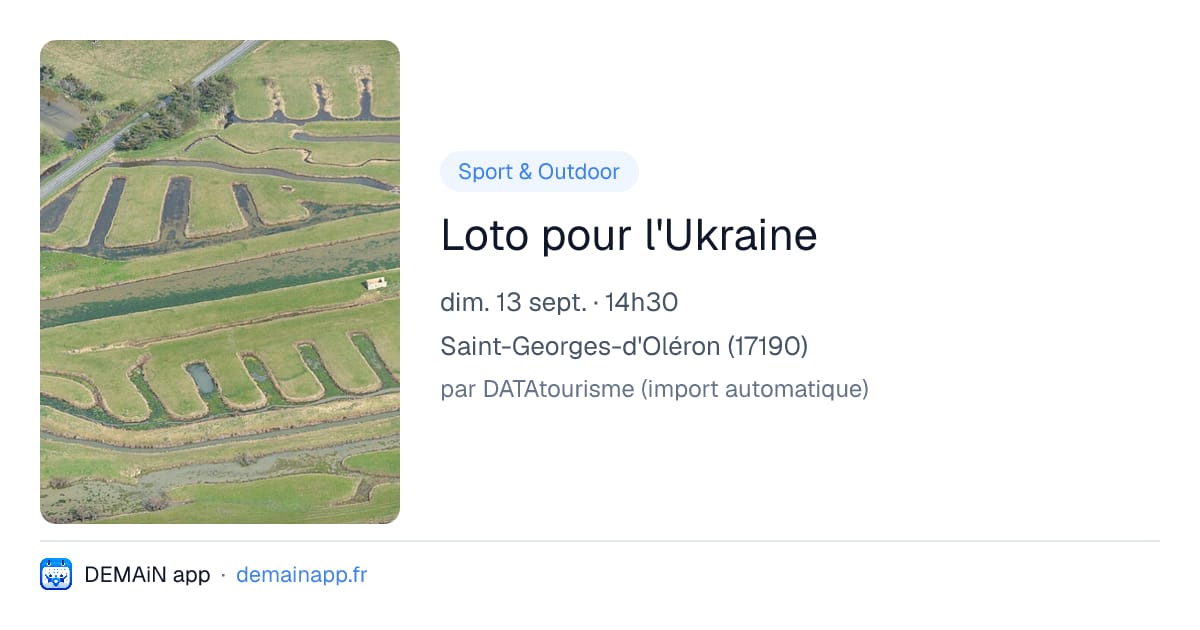 Loto pour l'Ukraine — Saint-Georges-d'Oléron