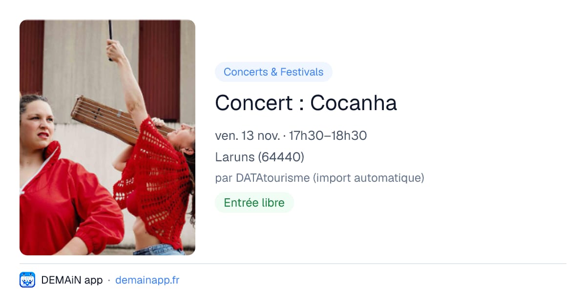 Concert : Cocanha — Laruns