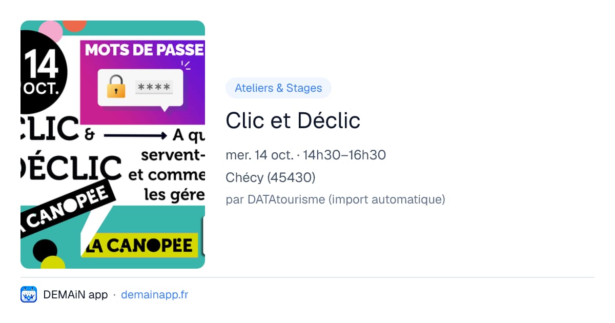 Clic et Déclic — Chécy