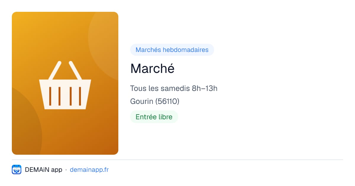 Marché — Gourin