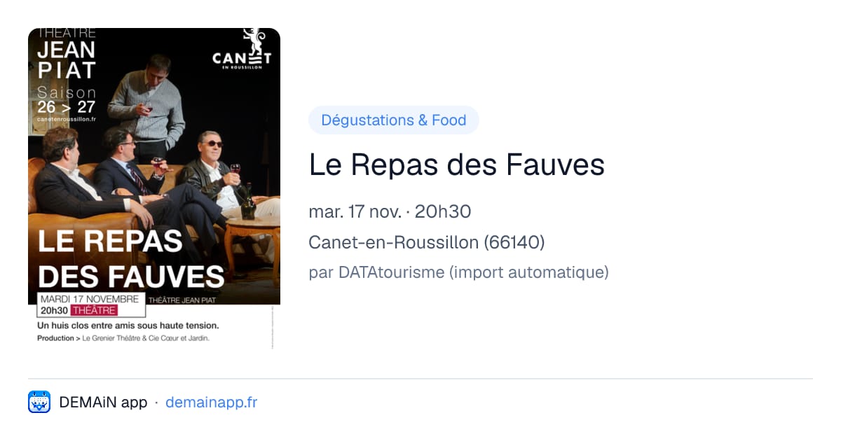 Le Repas des Fauves — Canet-en-Roussillon