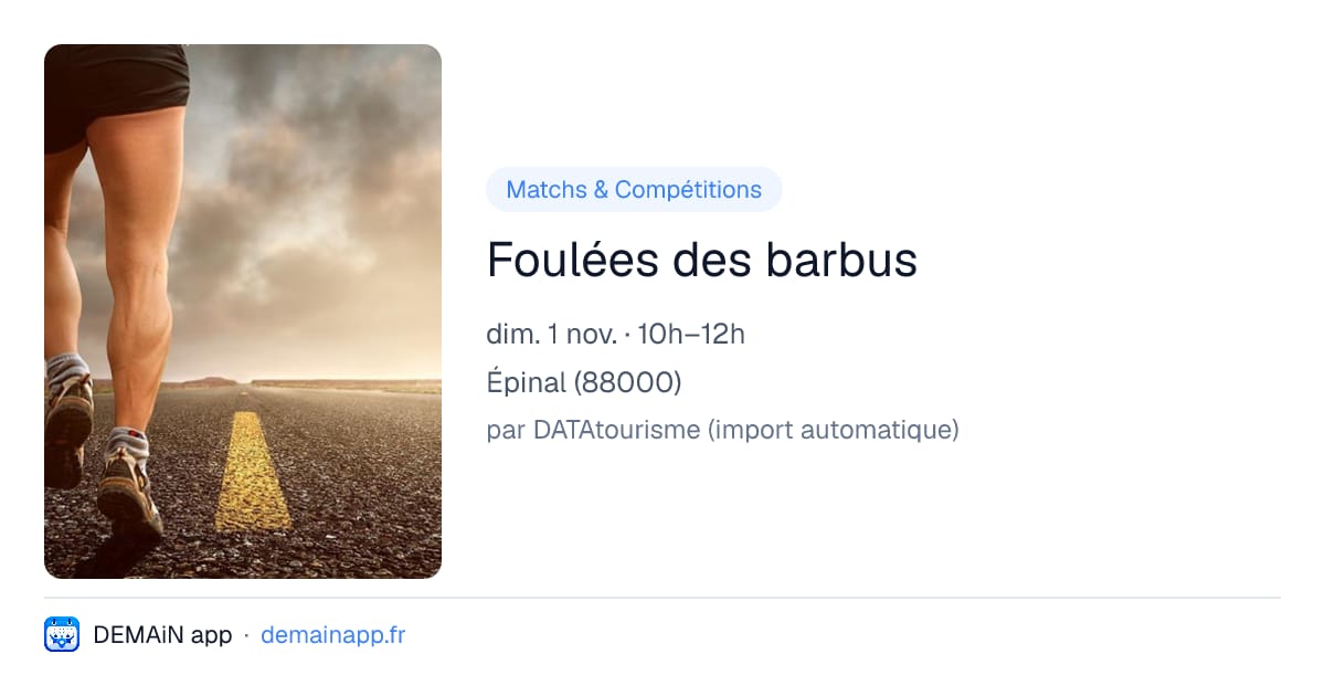 Foulées des barbus — Épinal