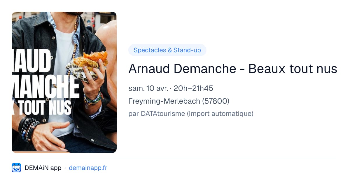 Arnaud Demanche - Beaux tout nus — Freyming-Merlebach