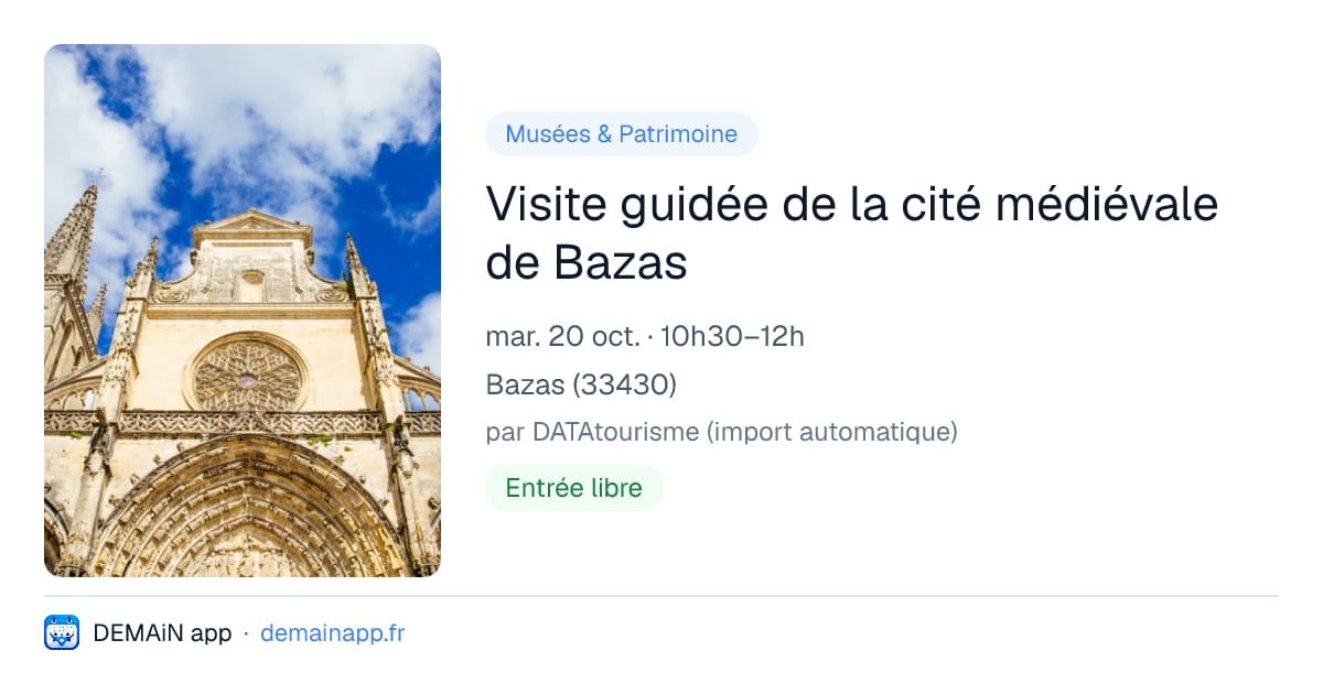 Visite guidée de la cité médiévale de Bazas — Bazas