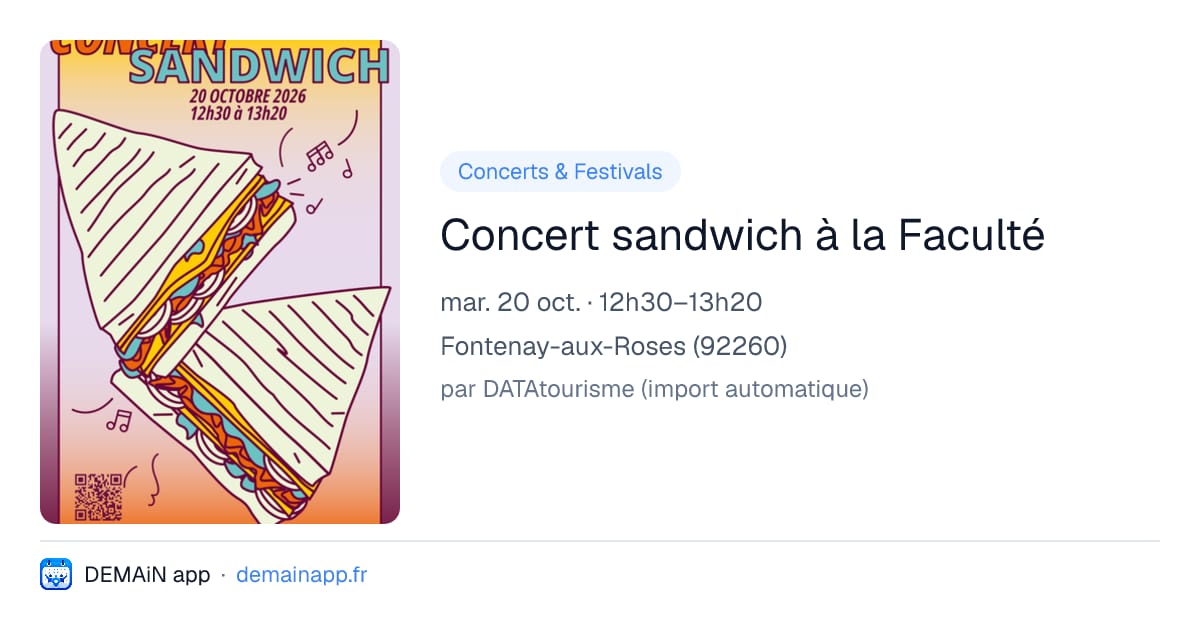 Concert sandwich à la Faculté — Fontenay-aux-Roses