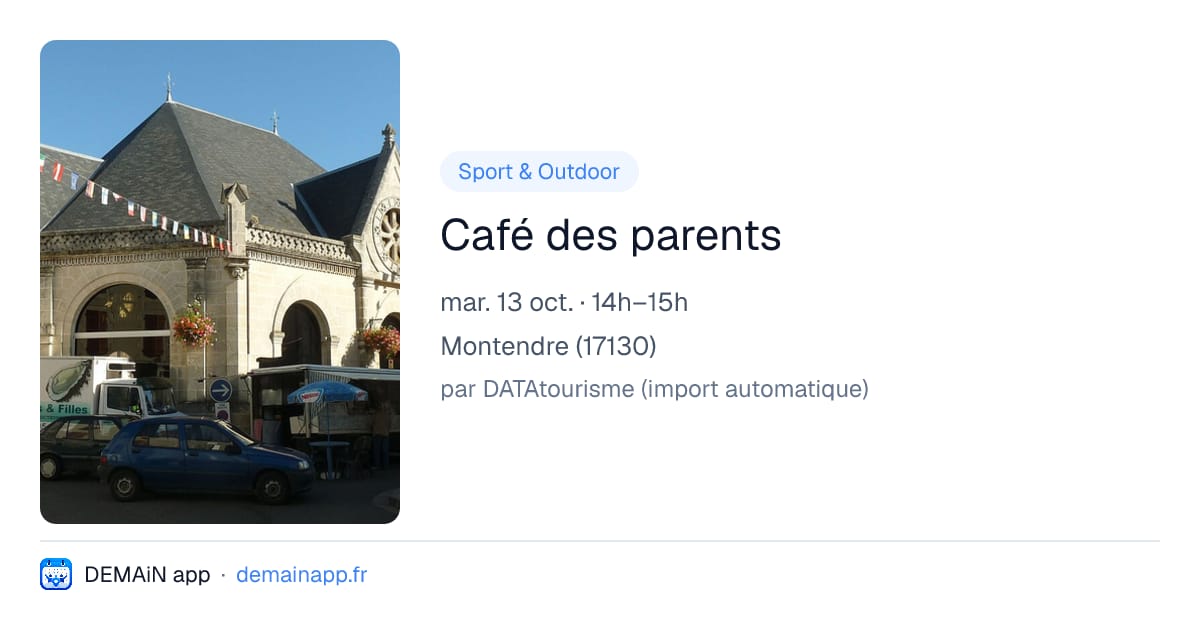 Café des parents — Montendre