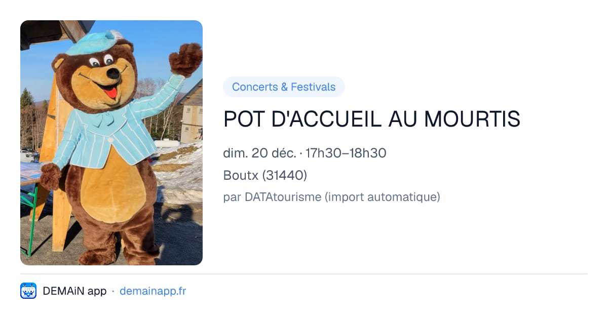 POT D'ACCUEIL AU MOURTIS — Boutx