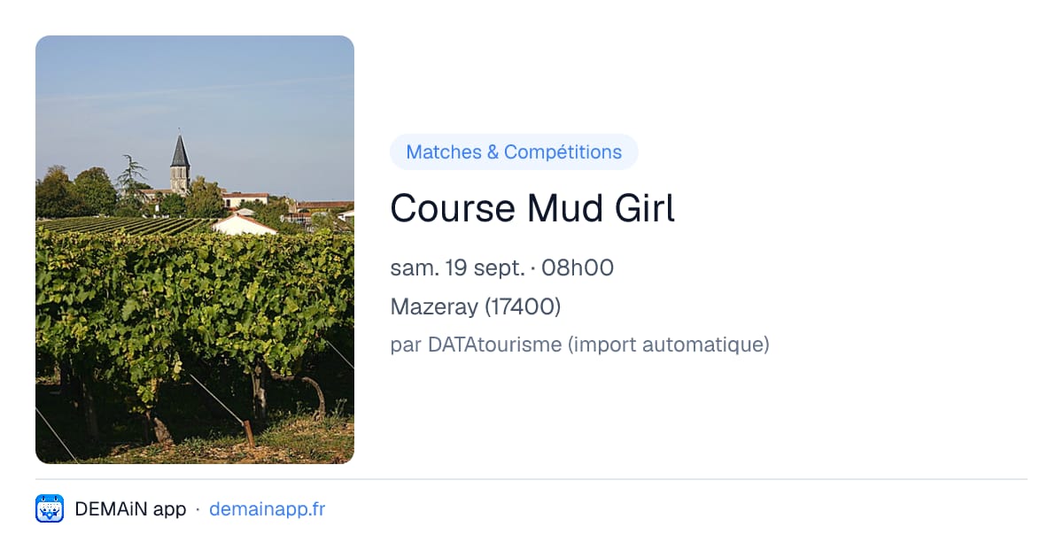Course Mud Girl — Mazeray