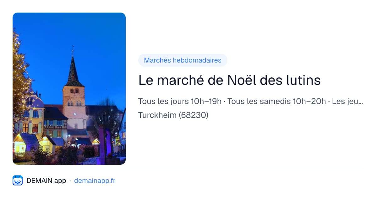 Le marché de Noël des lutins — Turckheim