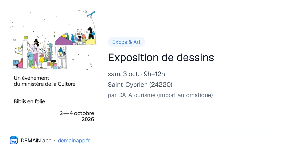 Exposition de dessins — Saint-Cyprien