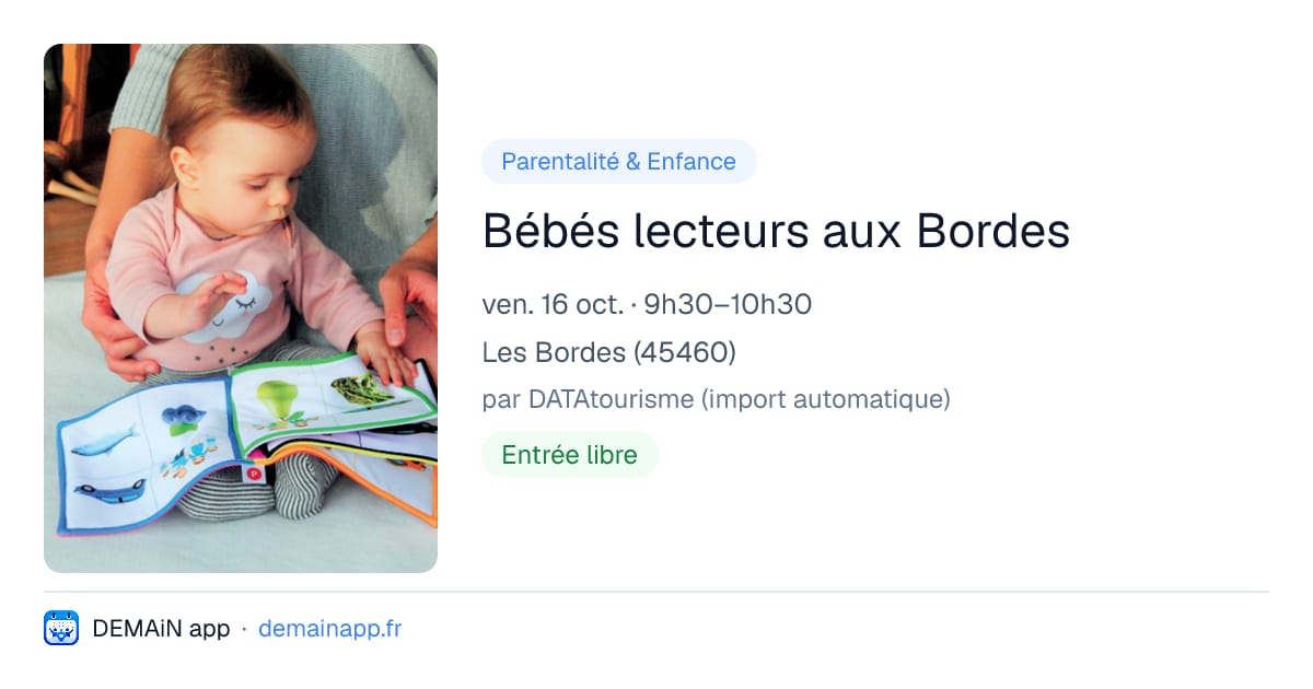 Bébés lecteurs aux Bordes — Les Bordes