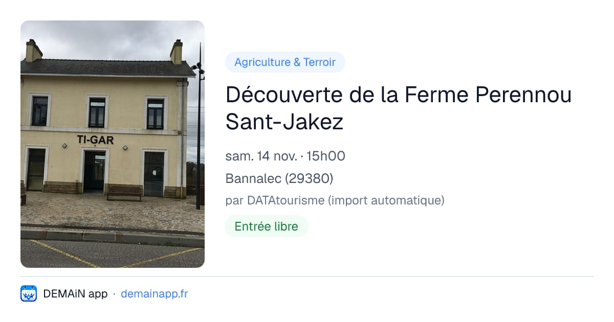 Découverte de la Ferme Perennou Sant-Jakez — Bannalec