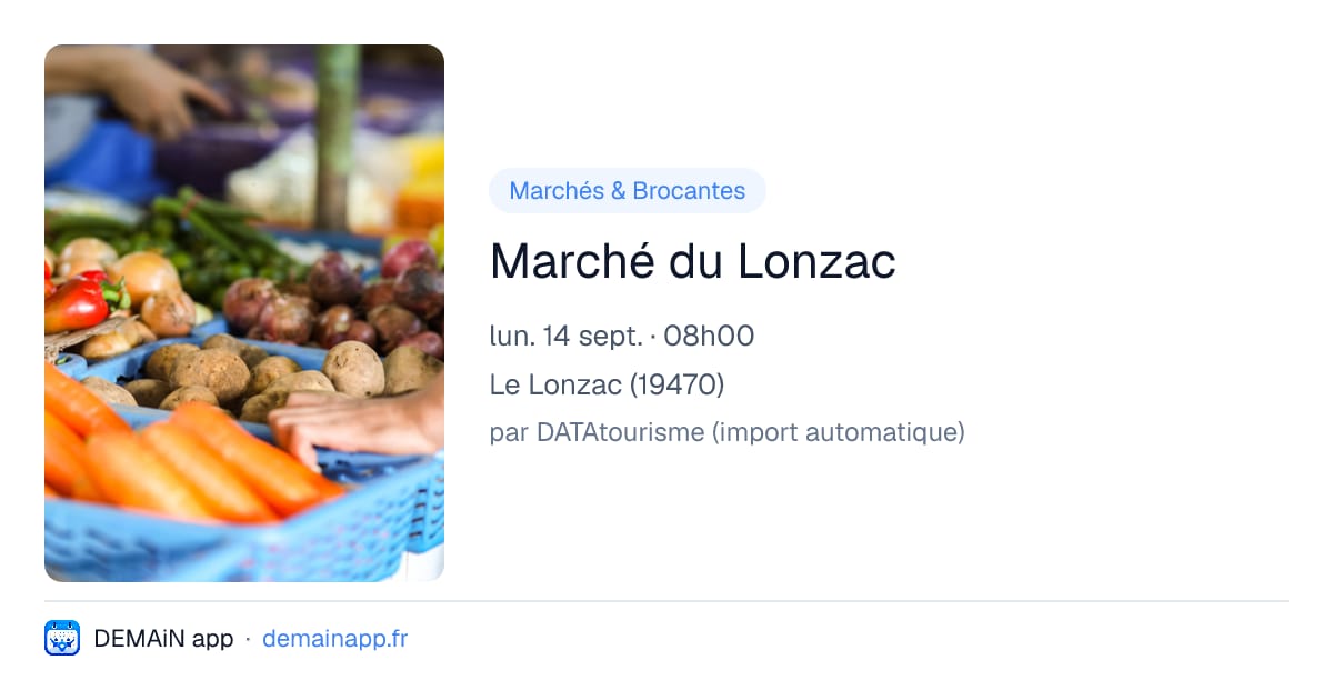 Marché du Lonzac — Le Lonzac