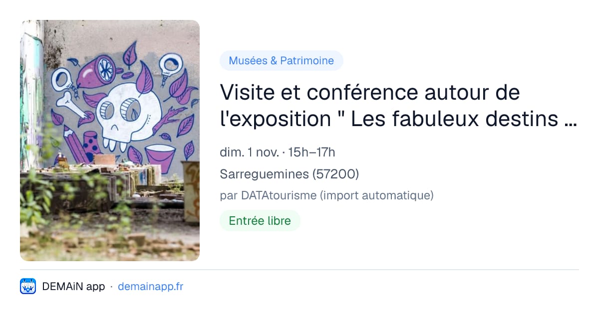 Visite et conférence autour de l'exposition " Les fabuleux destins de l'Usine n°4" — Sarreguemines