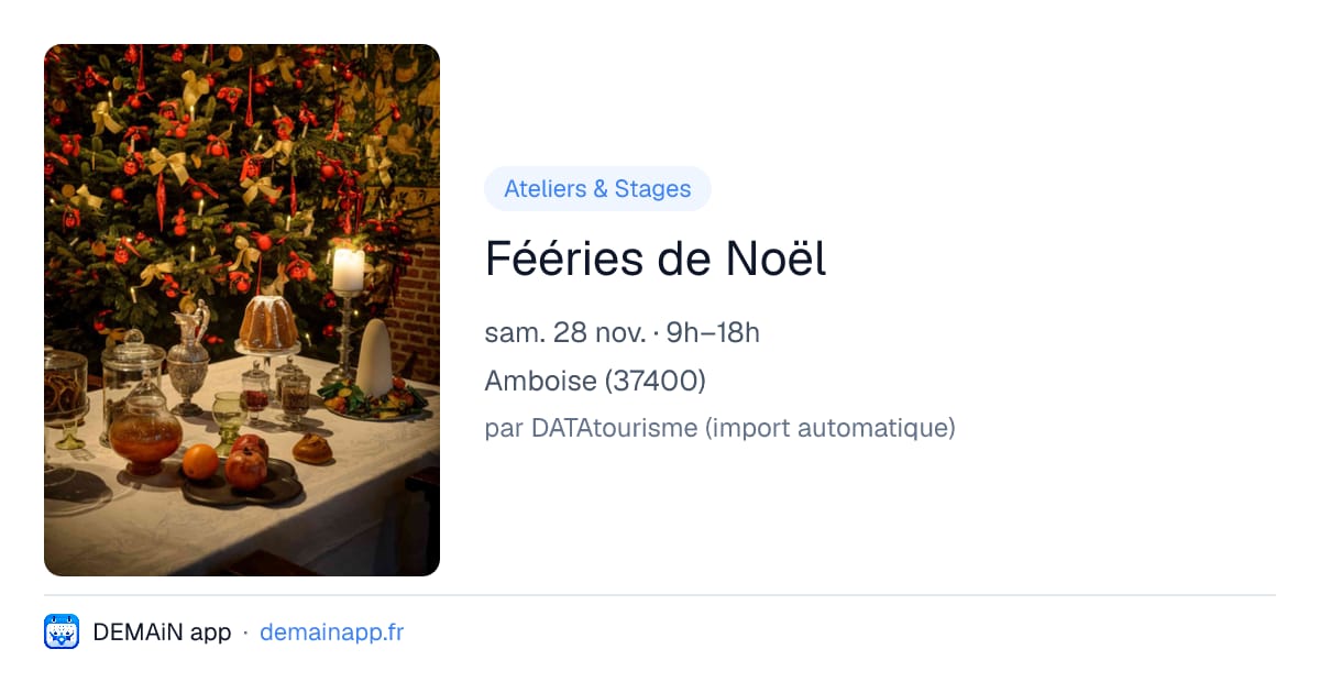 Fééries de Noël — Amboise