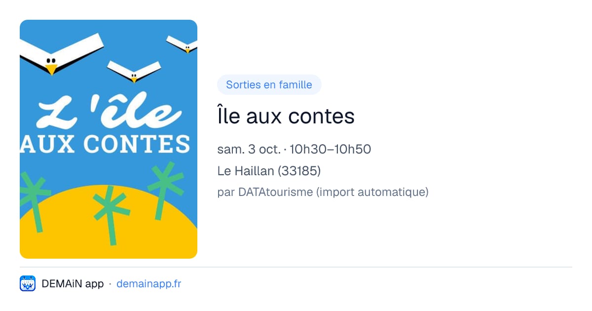 Île aux contes — Le Haillan